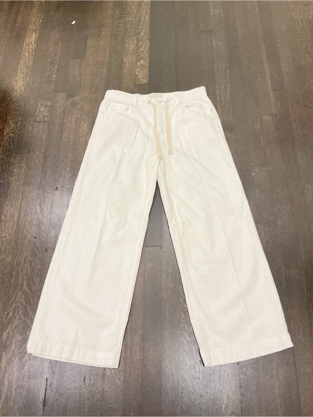 Scotch & Soda Amsterdam "The Baggy" High-Rise Wide-Leg Drawstring Pants
